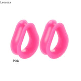 Leosoxs Silicone Ear Plugs 6-30mm Hollow Water Drop Gauges Piercing Body Jewelry