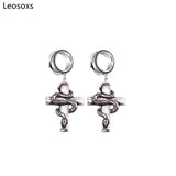 Leosoxs Stainless Steel Cross Ear Plug Tunnels 6-30mm Body Jewelry