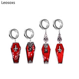 Leosoxs Stainless Steel Cross Ear Plug Tunnels 6-30mm Body Jewelry