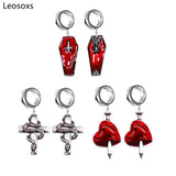 Leosoxs Stainless Steel Cross Ear Plug Tunnels 6-30mm Body Jewelry
