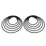 Leosoxs Stainless Steel Ear Plugs Tunnels Gauges Body Jewelry 6mm