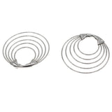 Leosoxs Stainless Steel Ear Plugs Tunnels Gauges Body Jewelry 6mm
