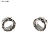 Stainless Steel Snake Ear Tunnels Body Piercing Jewelry