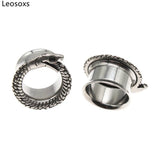 Stainless Steel Snake Ear Tunnels Body Piercing Jewelry