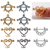Leosoxs Snake-shaped Love Milk Nail Turtle Milk Ring 14G