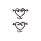 Leosoxs Snake-shaped Love Milk Nail Turtle Milk Ring 14G