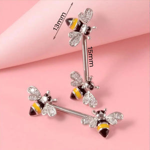Leosoxs Stainless Steel Zircon Flower Milk Ring