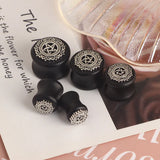 Leosoxs 1 Pair Star Wood Ear Tunnel Plugs Jewelry 8-20mm
