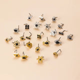20G Stainless Steel L Rod Zircon Nose Decoration Piercing Accessories