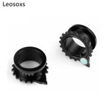 Stainless Steel Opal Ear Tunnels Body Piercing Jewelry