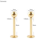 10pcs Acrylic Stainless Steel Lip Nails Body Piercing Jewelry
