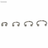 Leosoxs 10pcs C-shaped Nose Septum Lip Ring Piercing Set