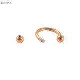 Leosoxs 10pcs C-shaped Nose Septum Lip Ring Piercing Set