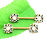 European American Sun Breast Ring Stainless Steel Body Piercing