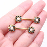 European American Sun Breast Ring Stainless Steel Body Piercing