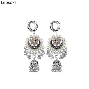 Leosoxs Stainless Steel Ear Plugs & Tunnels Dangle Piercing Jewelry