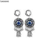Leosoxs Stainless Steel Ear Plugs & Tunnels Dangle Piercing Jewelry