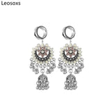 Leosoxs Stainless Steel Ear Plugs & Tunnels Dangle Piercing Jewelry