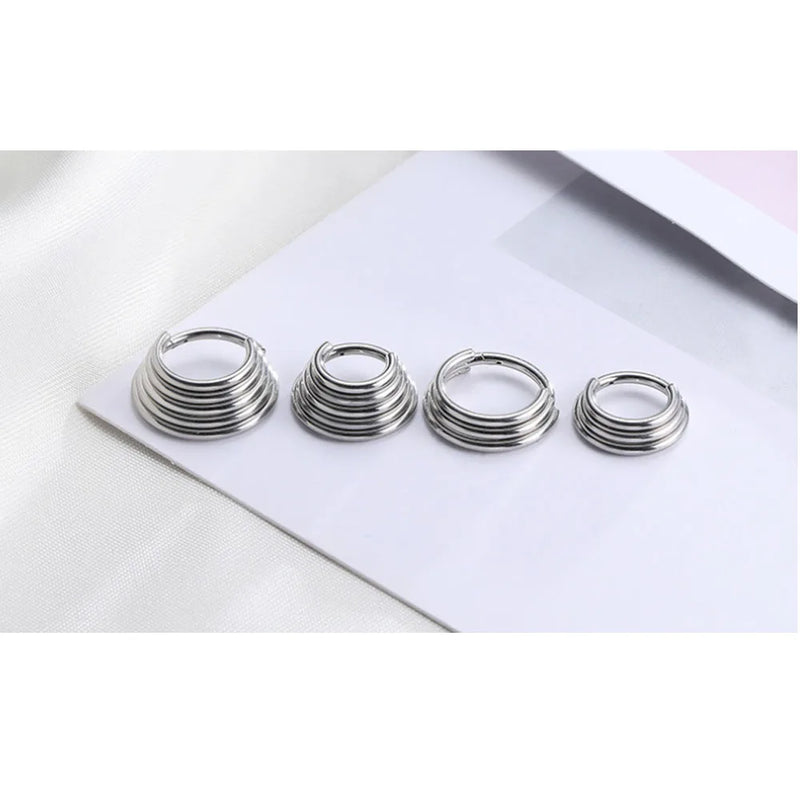 Surgical Steel Nose Ring Piercing Cartilage Clicker 16G