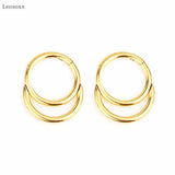 Leosoxs Stainless Steel Ball Nose Ring Piercing Jewelry