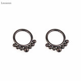 Leosoxs Stainless Steel Ball Nose Ring Piercing Jewelry