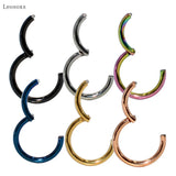 Leosoxs Titanium Multicolor Nose Ring Lip Ring Fashion Jewelry