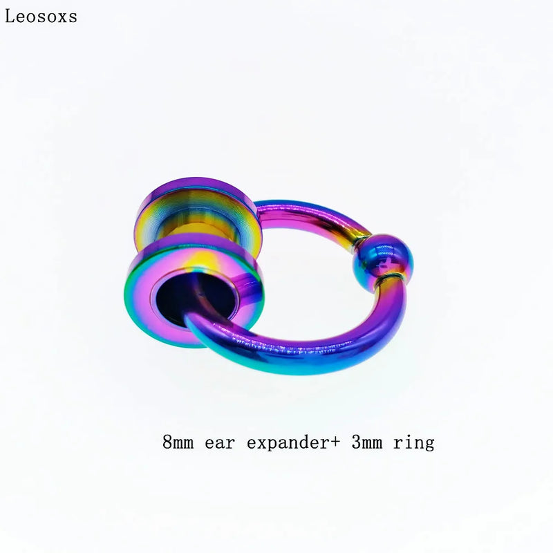 Surgical Steel Captive Hoop Rings & Ear Expander Tunnels Plugs