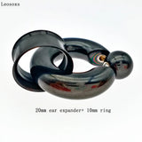 Stainless Steel Double Flare Ear Gauge Plug Screw Fit Flesh Tunnel Piercing