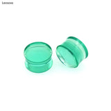 2 Pcs 8-30mm Acrylic Ear Plugs Transparent Solid Body Piercing Jewelry