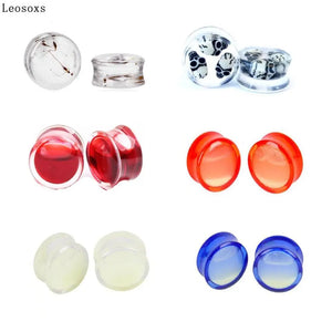 Leosoxs 2 Piece Acrylic Luminous Ear Studs