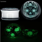 Leosoxs 2 Piece Acrylic Luminous Ear Studs
