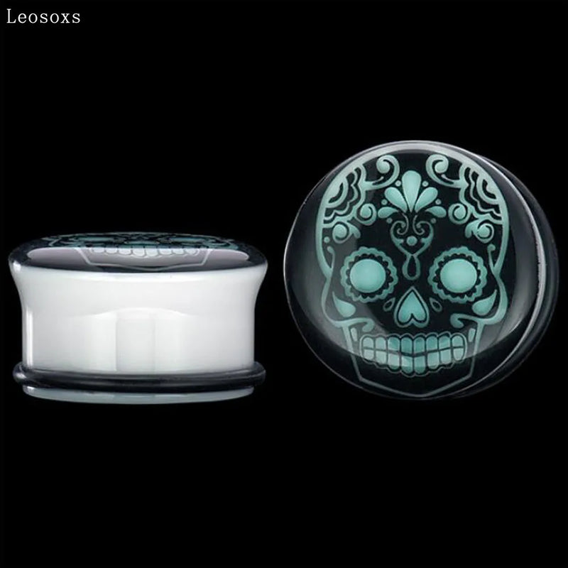 Leosoxs 2 Piece Acrylic Luminous Ear Studs