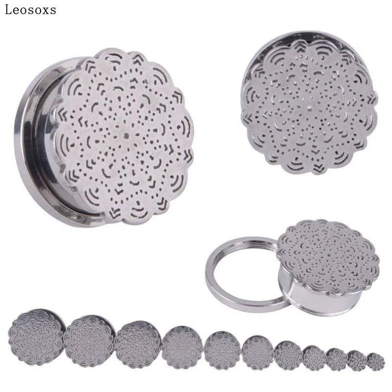 Leosoxs 2-Piece Stainless Steel Ear Studs Set
