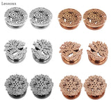 Leosoxs 2-Piece Stainless Steel Ear Studs Set