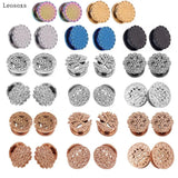 Leosoxs 2-Piece Stainless Steel Ear Studs Set
