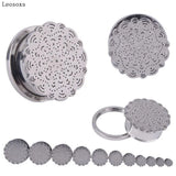 Leosoxs 2-Piece Stainless Steel Ear Studs Set
