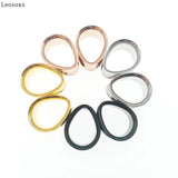Leosoxs 2PCS Steel Ear Plug Tunnels Rose Expander Pair Body Piercing Jewelry