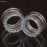 Leosoxs 2pc Acrylic Ear Plugs & Tunnels Ear Piercings