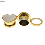 Leosoxs Stainless Steel Ear Gauges Tunnels Plugs 6-16mm