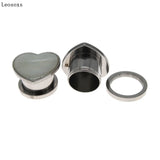 Leosoxs Stainless Steel Ear Gauges Tunnels Plugs 6-16mm
