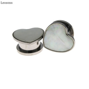 Leosoxs Stainless Steel Ear Gauges Tunnels Plugs 6-16mm