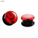2pcs 6-25mm Acrylic Ear Hollow Tunnel Plugs Single Flared Ear Gauges