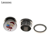 Leosoxs 2pcs Stainless Steel Ear Tunnels 4-25mm Christmas Earrings
