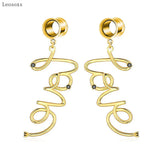 Leosoxs 2pcs Love Letter Ear Piercing Jewelry