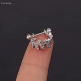 Leosoxs Zircon Ear Clip Stainless Steel Piercing Jewelry