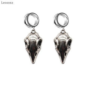 2pcs Rock Goth Punk Plague Crow Piercing Jewelry