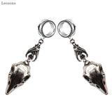 2pcs Rock Goth Punk Plague Crow Piercing Jewelry