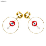 Leosoxs 2pcs Pearl Geometric Earrings