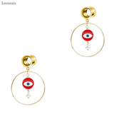 Leosoxs 2pcs Pearl Geometric Earrings
