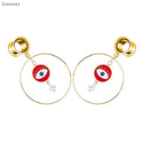 Leosoxs 2pcs Pearl Geometric Earrings